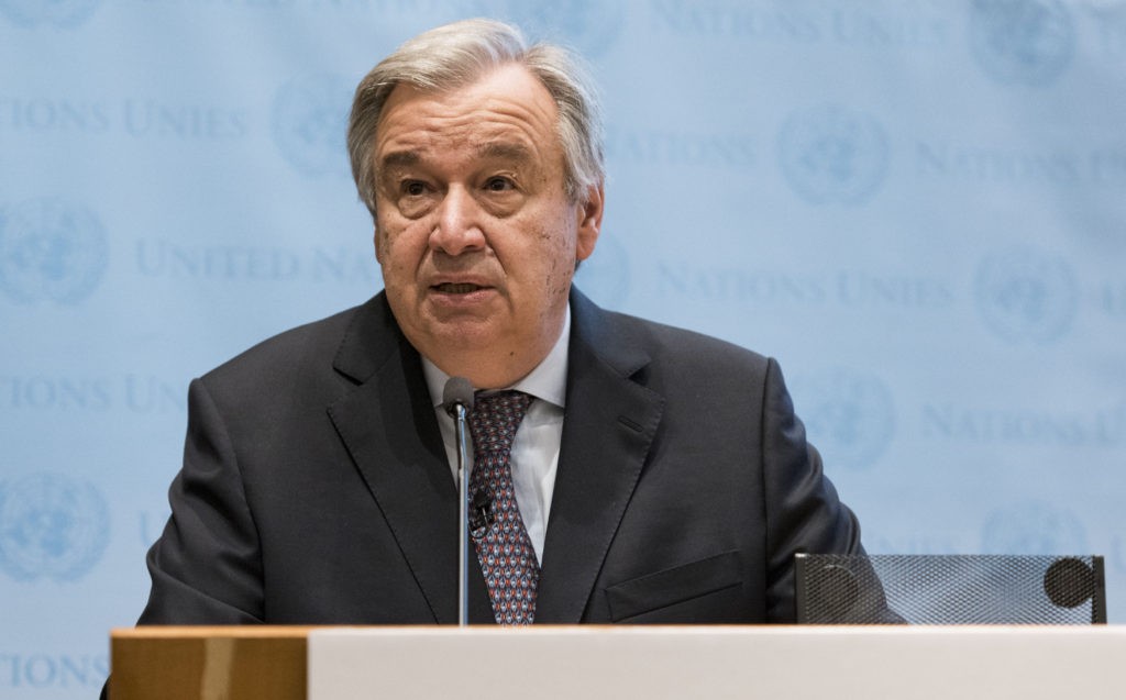 Secretário-geral da ONU, António Guterres. Foto: ONU/Mark Garten