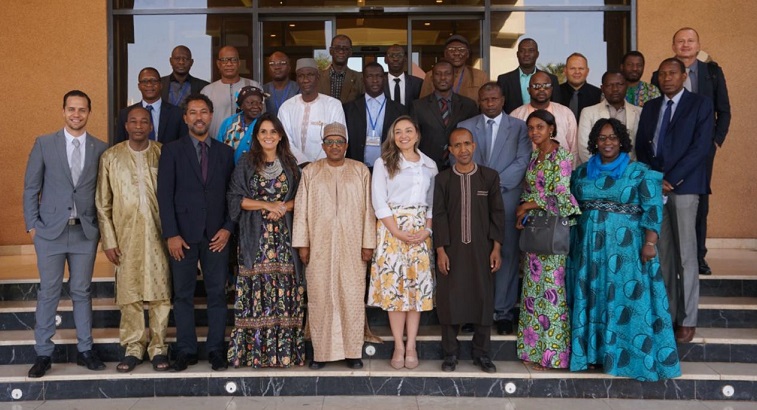 O projeto foi lançado em uma cerimônia com a presença de autoridades dos governos de Mali e do Brasil e de representantes da OIT. Foto: OIT