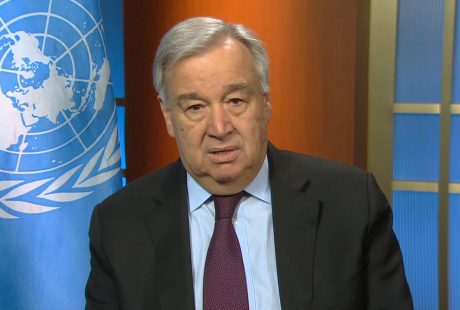 O secretário-geral da ONU, António Guterres, durante coletiva de imprensa virtual sobre a pandemia de COVID-19. Foto: Reprodução