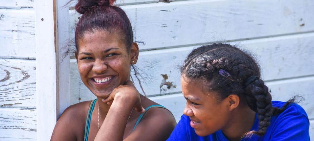 Jovens da ilha caribenha de Dominica. Foto: UNDPLAC