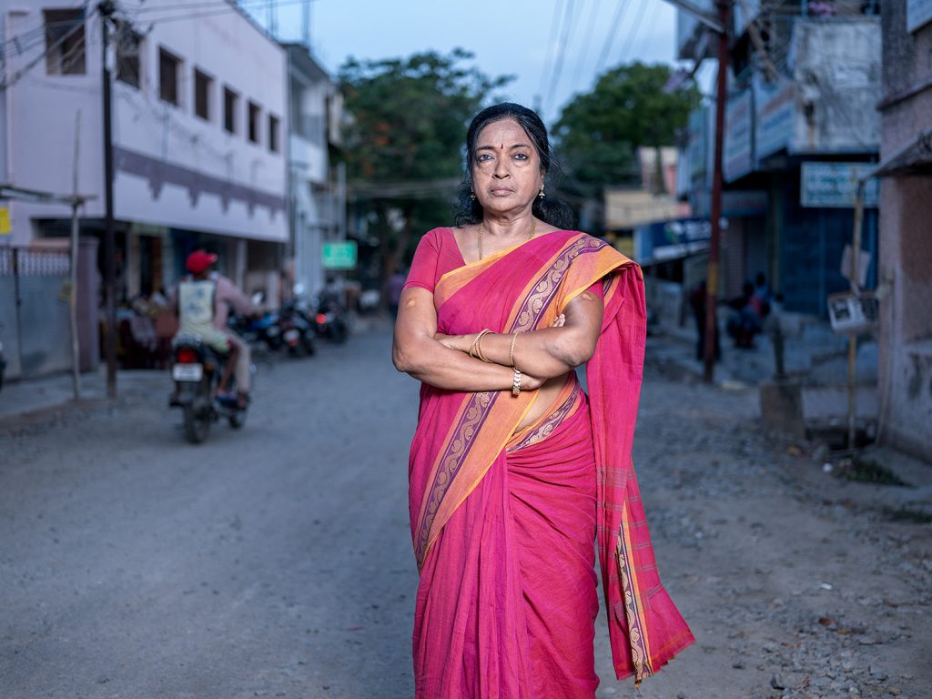 A indiana Fátima Babu lidera campanha contra a fundição de cobre Sterlite em Tuticorin há 24 anos. Foto: Thom Pierce /Guardian/Global Witness/PNUMA