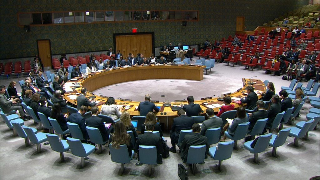 O secretário-geral das Nações Unidas, António Guterres, durante reunião no Conselho de Segurança. Foto: ONU