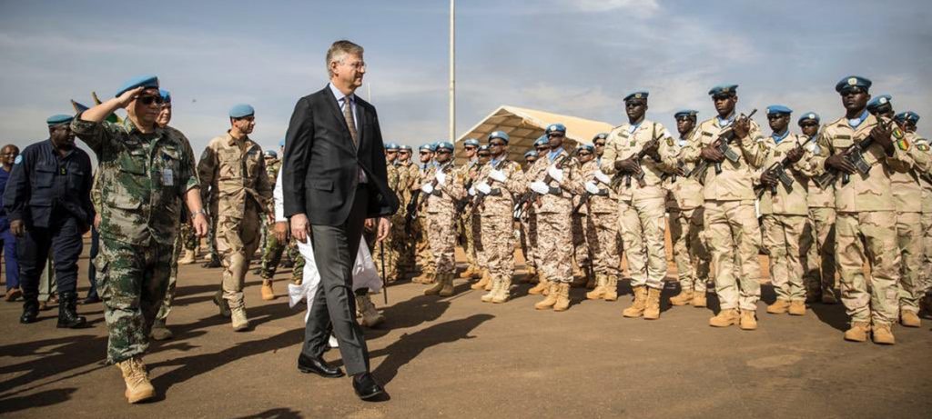 Jean Pierre-Lacroix, chefe das Operações de Paz da Nações Unidas, em viagem oficial ao Mali. Foto: MINUSMA