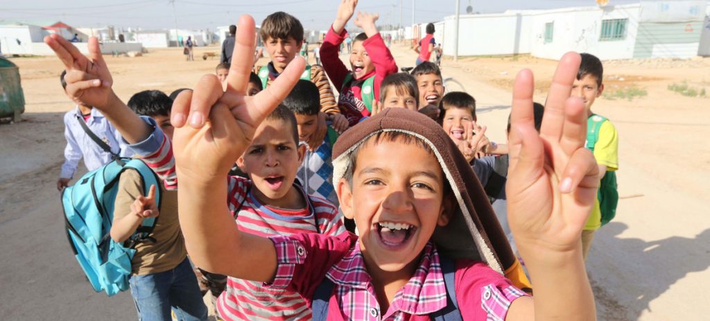 Crianças refugiadas no campo de Zaatari, na Jordânia. Foto: ONU/Sahem Rababah