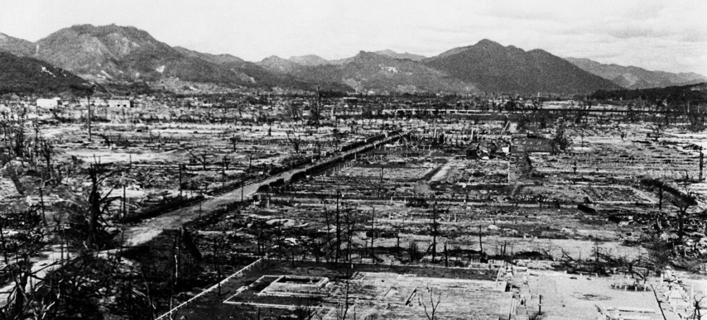 Houve destruição generalizada em Hiroshima como resultado da bomba nuclear que foi lançada na cidade japonesa em agosto de 1945. Foto: ONU/Eluchi Matsumoto