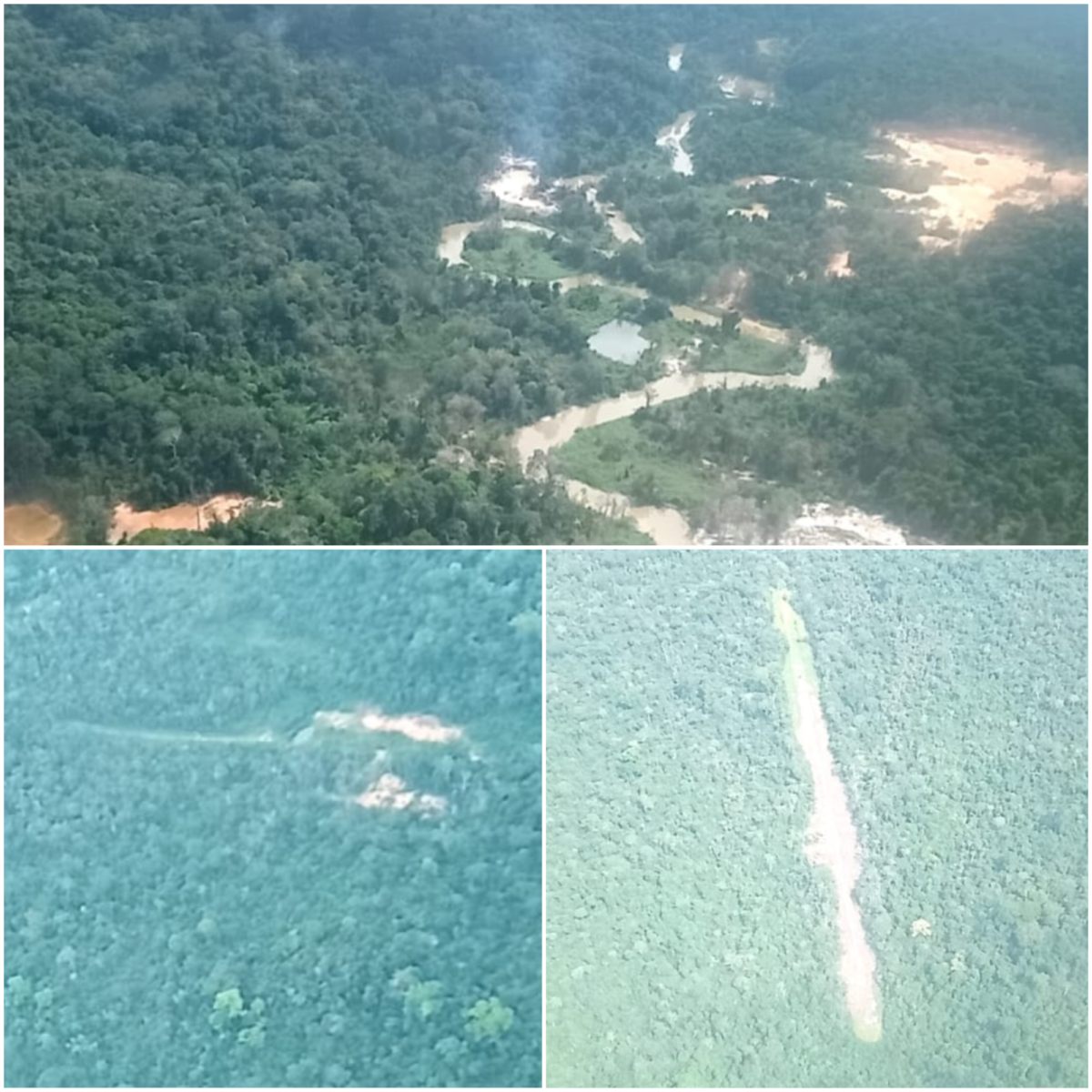 Imagem de satélite mostra os rastros do garimpo, que destroem a natureza e ameaçam os Yanomami