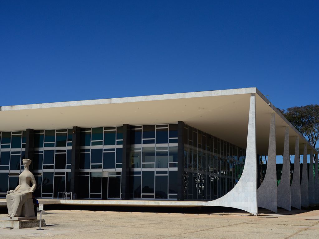 Fachada do edifício sede do Supremo Tribunal Federal - STF