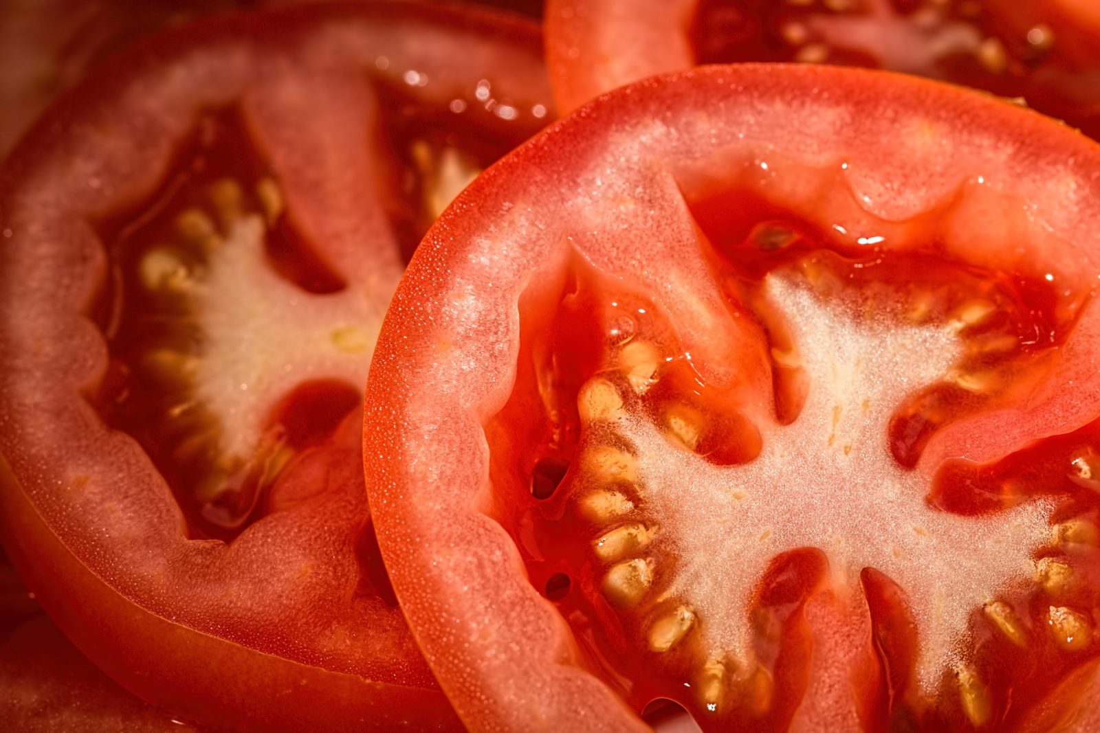 Tomate cortado em rodelas