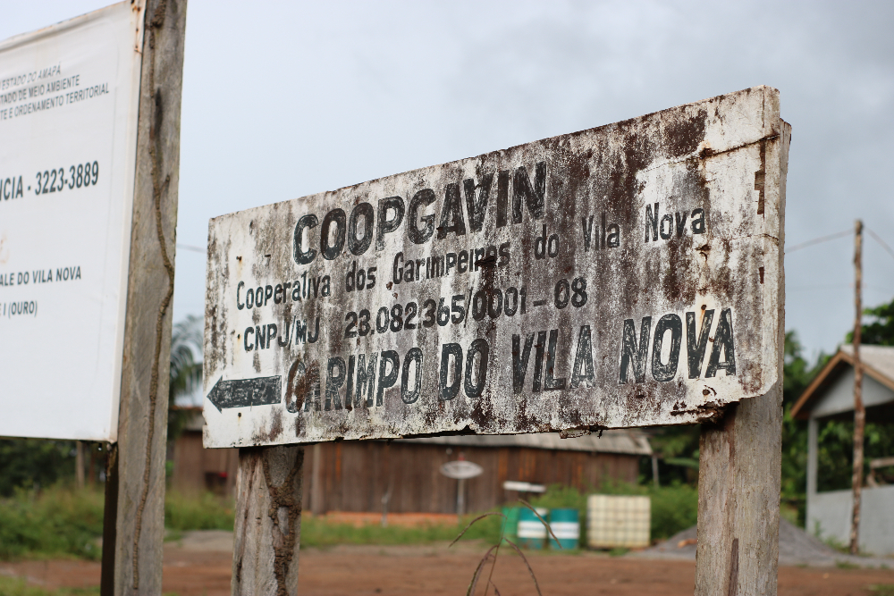 Foto de entrada do garimpo Vila Nova