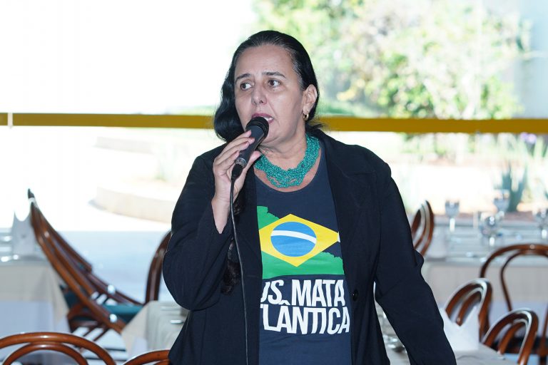 Início das ações do 16º ano de atuação da Frente Ambientalista. Coordenadora da Rede das Águas da Fundação SOS Mata Atlântica, Malu Ribeiro.