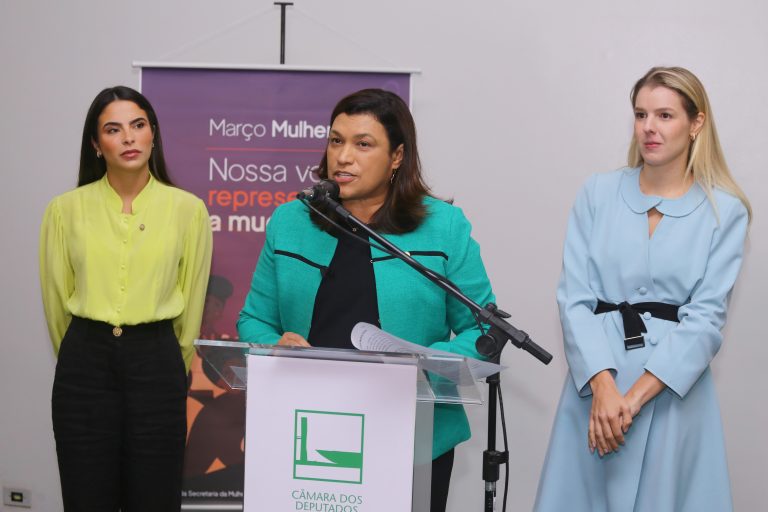 Exposição “Mulheres: histórias e conquistas”. Dep. Yandra Moura (UNIAO - SE), Dep. Maria Rosas (REPUBLICANOS - SP) e Luisa Canziani (PSD - PR)