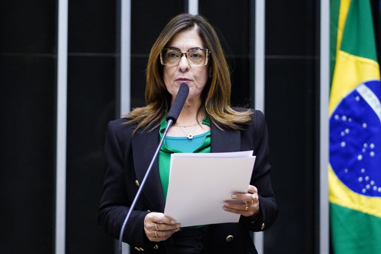 Rogéria Santos discursa na tribuna do Plenário