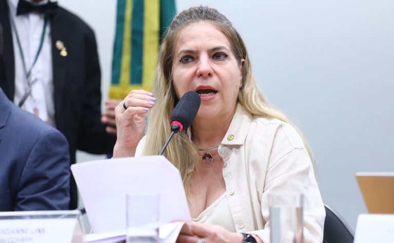 Luizianne Lins fala durante reunião de comissão