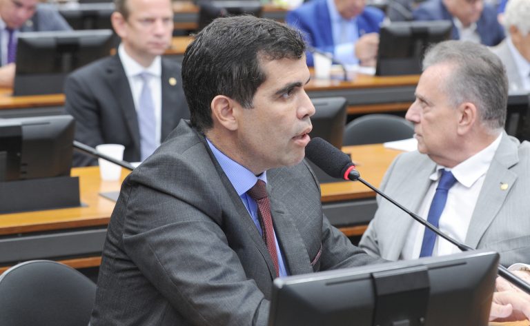 Ricardo Ayres fala durante reunião em comissão