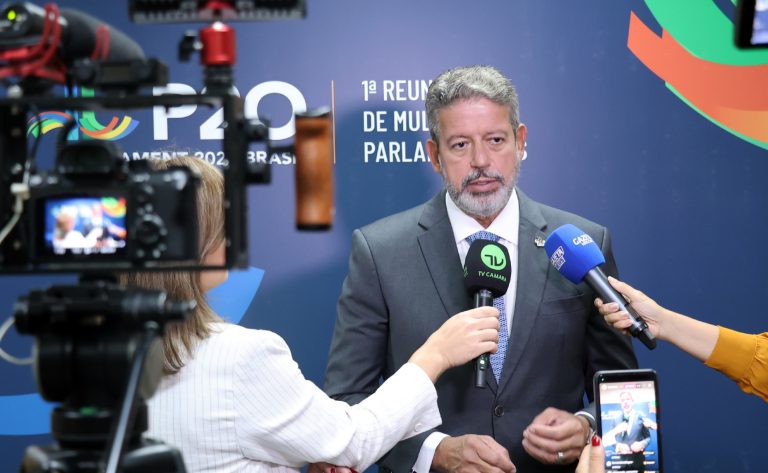 Coletiva de Imprensa. Presidente da Câmara dos Deputados, Arthur Lira