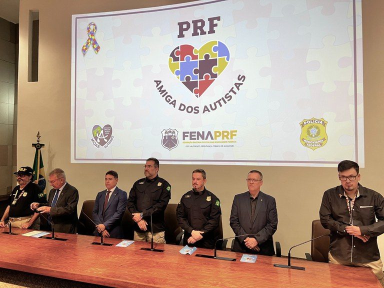 Lançamento do projeto PRF Amiga dos Autistas, em abril do ano passado