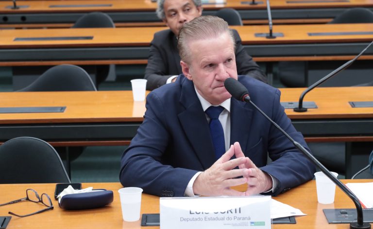 Audiência Pública - Fundo Nacional de Desenvolvimento da Cadeia do Leite. Deputado estadual - Assembleia Legislativa do Paraná, Luis Corti.